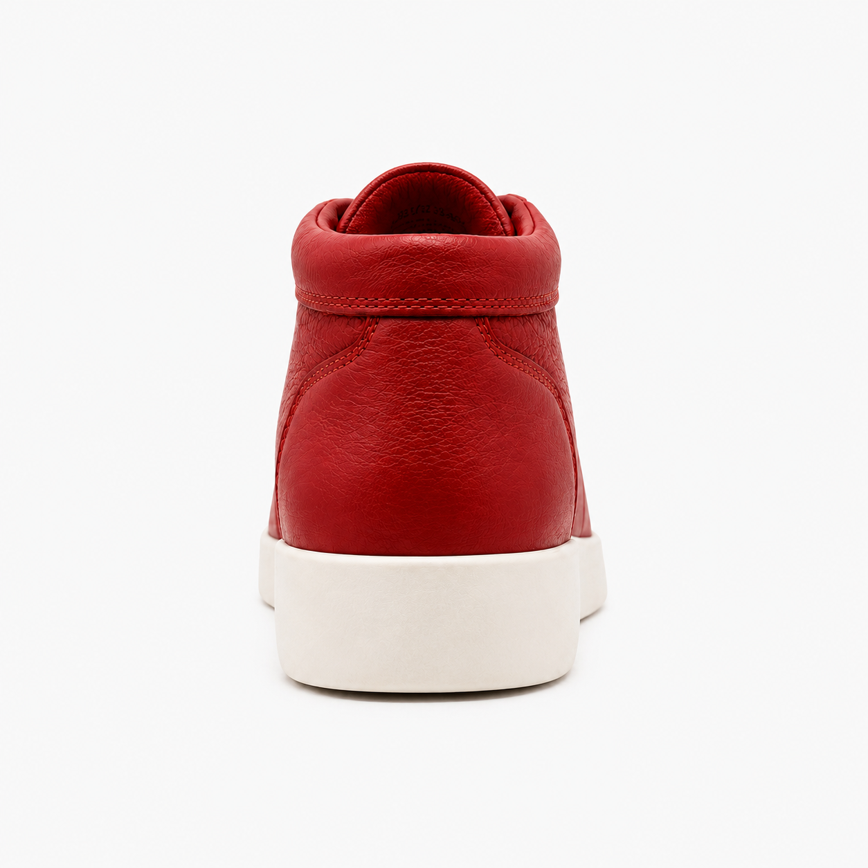 Johnny Famous Soho Men's Red Nappa Leather High-Top Sneakers | Retro Bally-Inspired