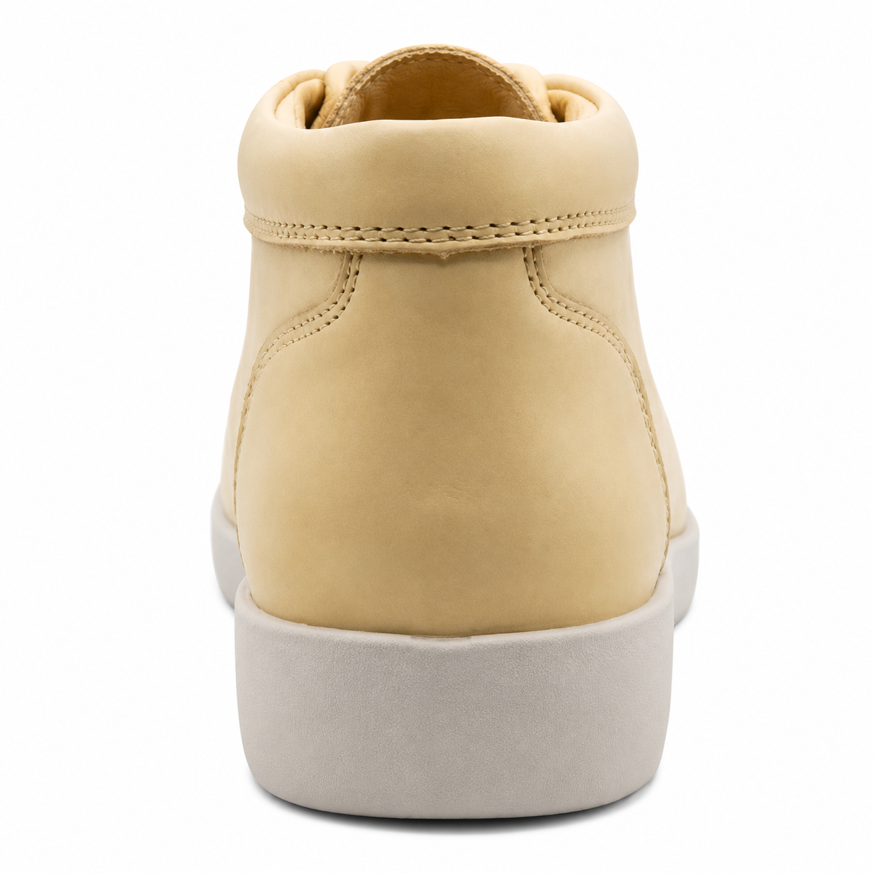 Johnny Famous Soho Men's Yellow Nappa Leather High-Top Sneakers | Retro Bally-Inspired