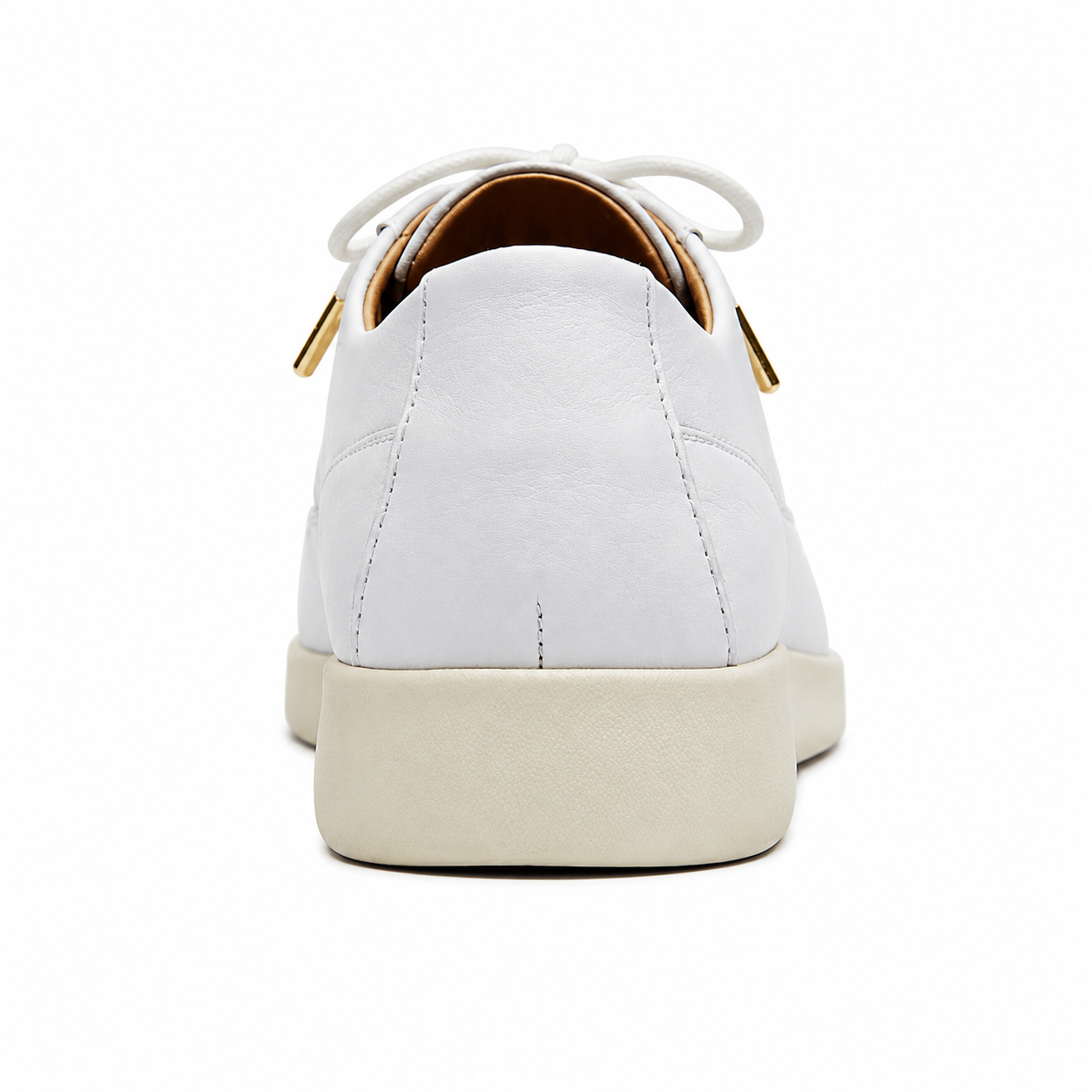 Johnny Famous Bally Style Park West Men's White Nappa Leather Low Top Sneakers