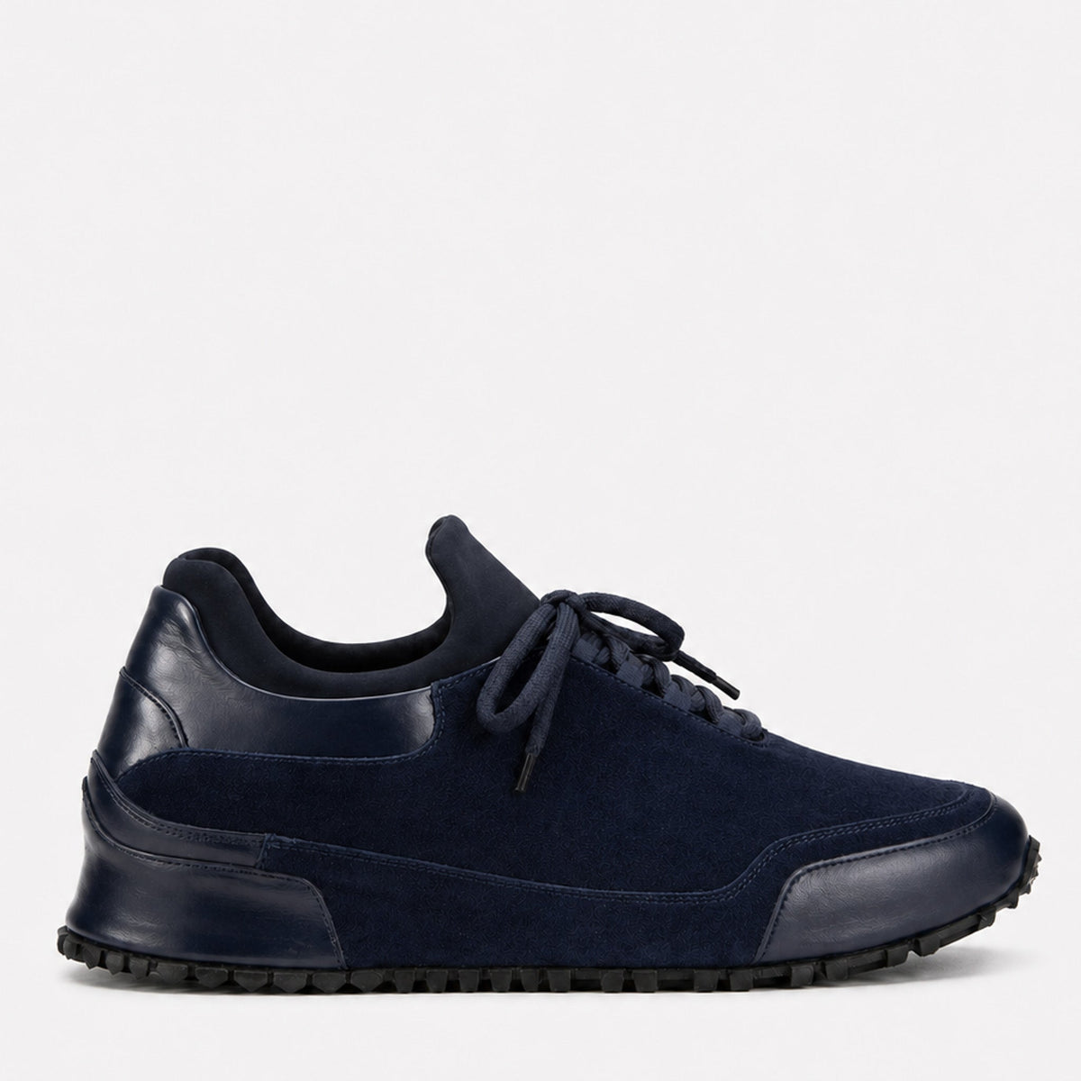 Vinci Leather The Hudson Navy Suede Men Sneaker – product view 1