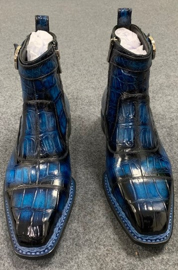 Maurice Chicago Alligator Boot - Blue – product view 4