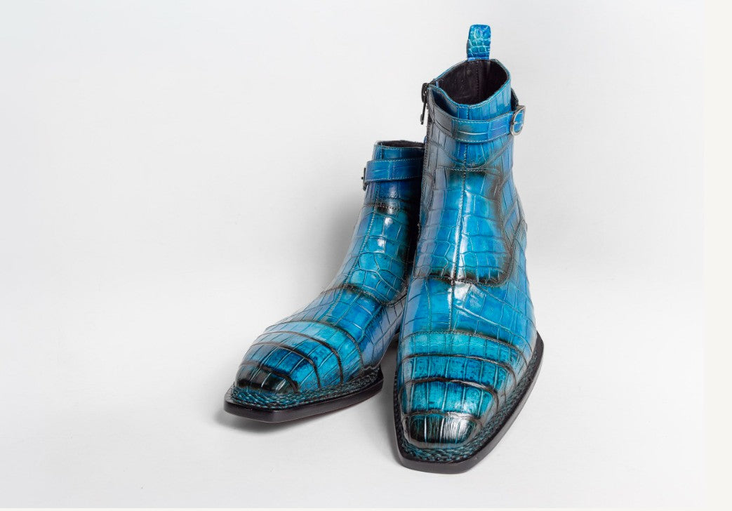 Maurice Chicago Alligator Boot - Blue – product view 2