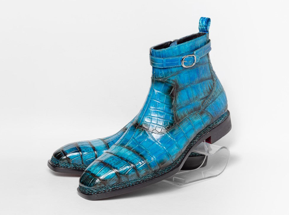 Maurice Chicago Alligator Boot - Blue – product view 1