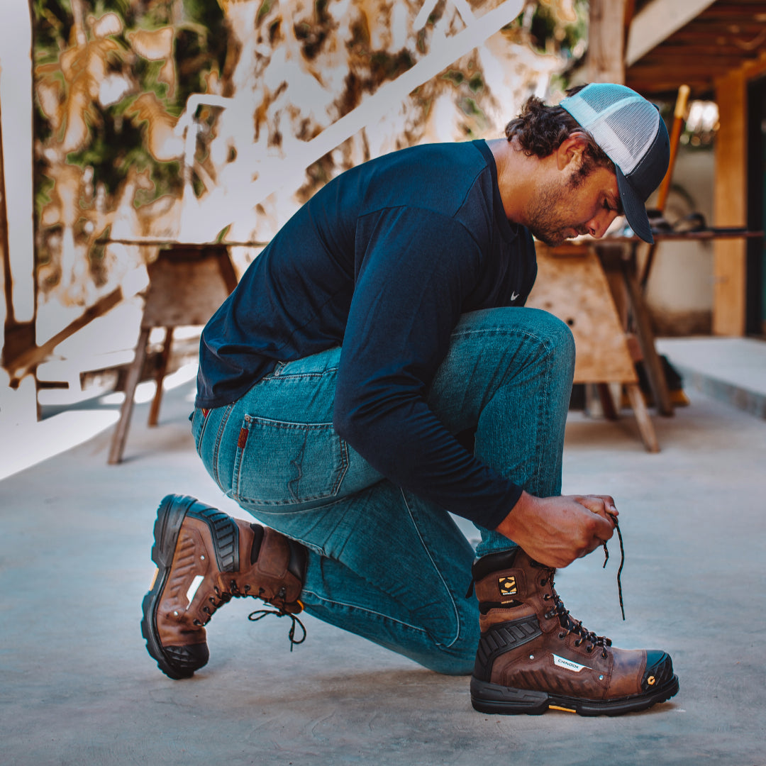 Scorpion 9” Composite Toe Men's Waterproof Work Boot – Brown – product view 8