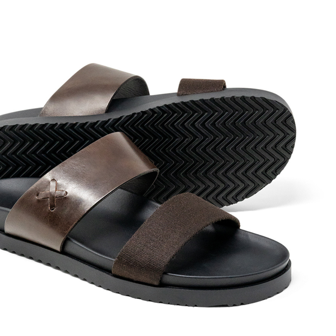 Del Toro Shoes Men's Brown Cinturini Sandal