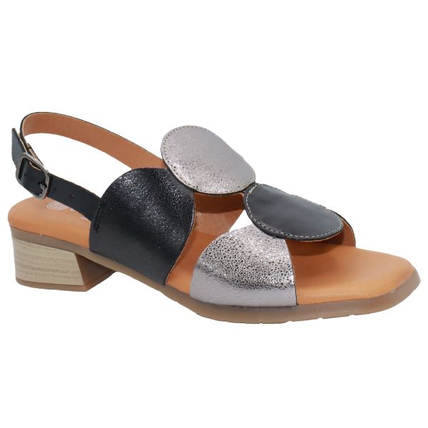 Eric Michael Circa Geometric Block Heel Sandal