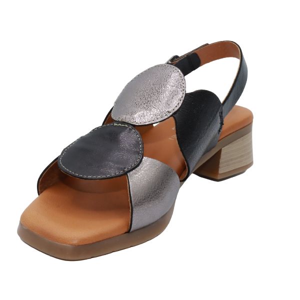 Eric Michael Circa Geometric Block Heel Sandal