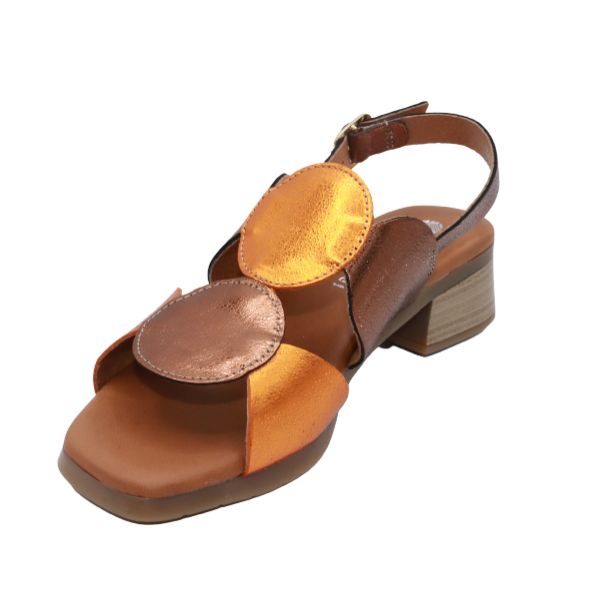 Eric Michael Circa Geometric Block Heel Sandal