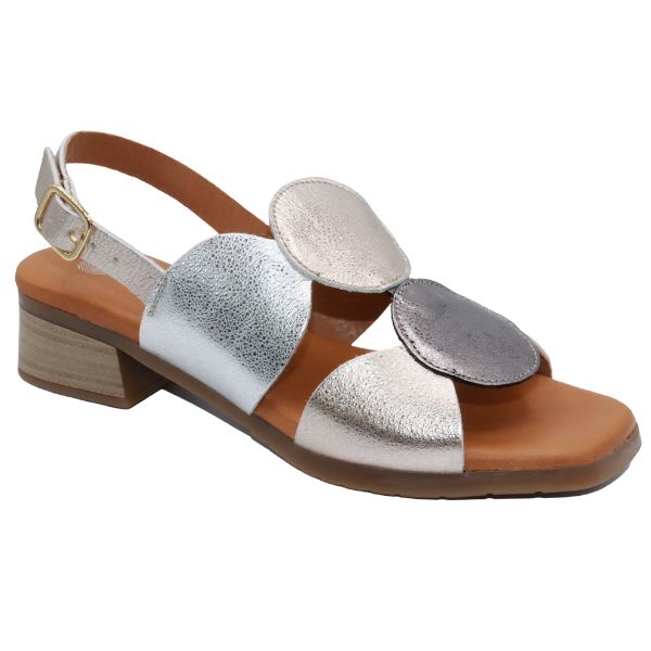 Eric Michael Circa Geometric Block Heel Sandal