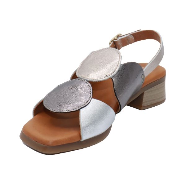 Eric Michael Circa Geometric Block Heel Sandal