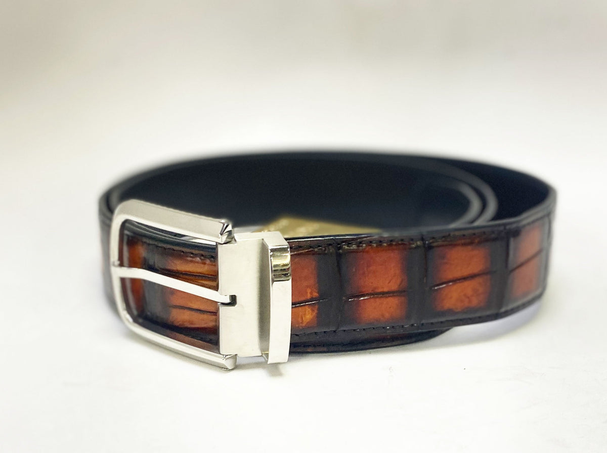 Maurice Chancellor Alligator Oxford - Cognac – product view 10