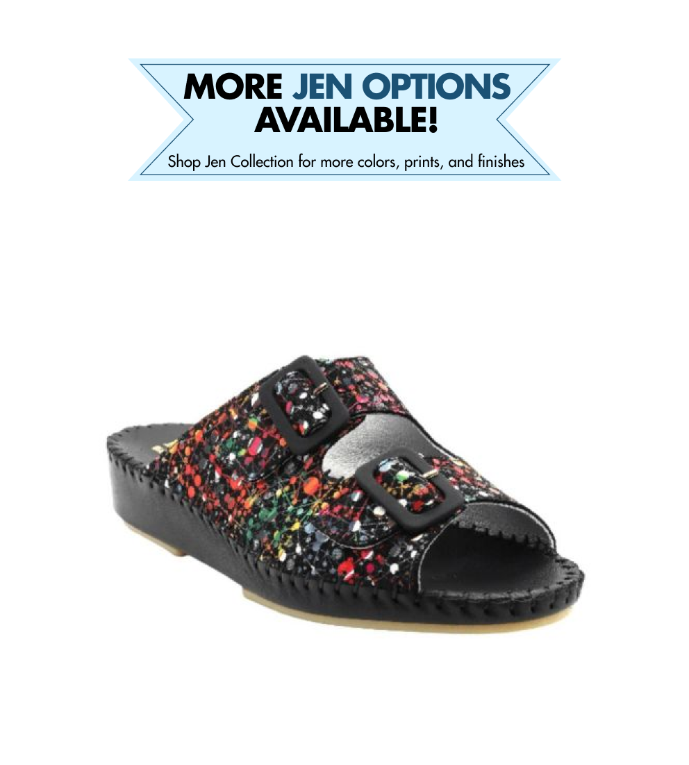Jen Women’s Leather Comfort Slide Sandal
