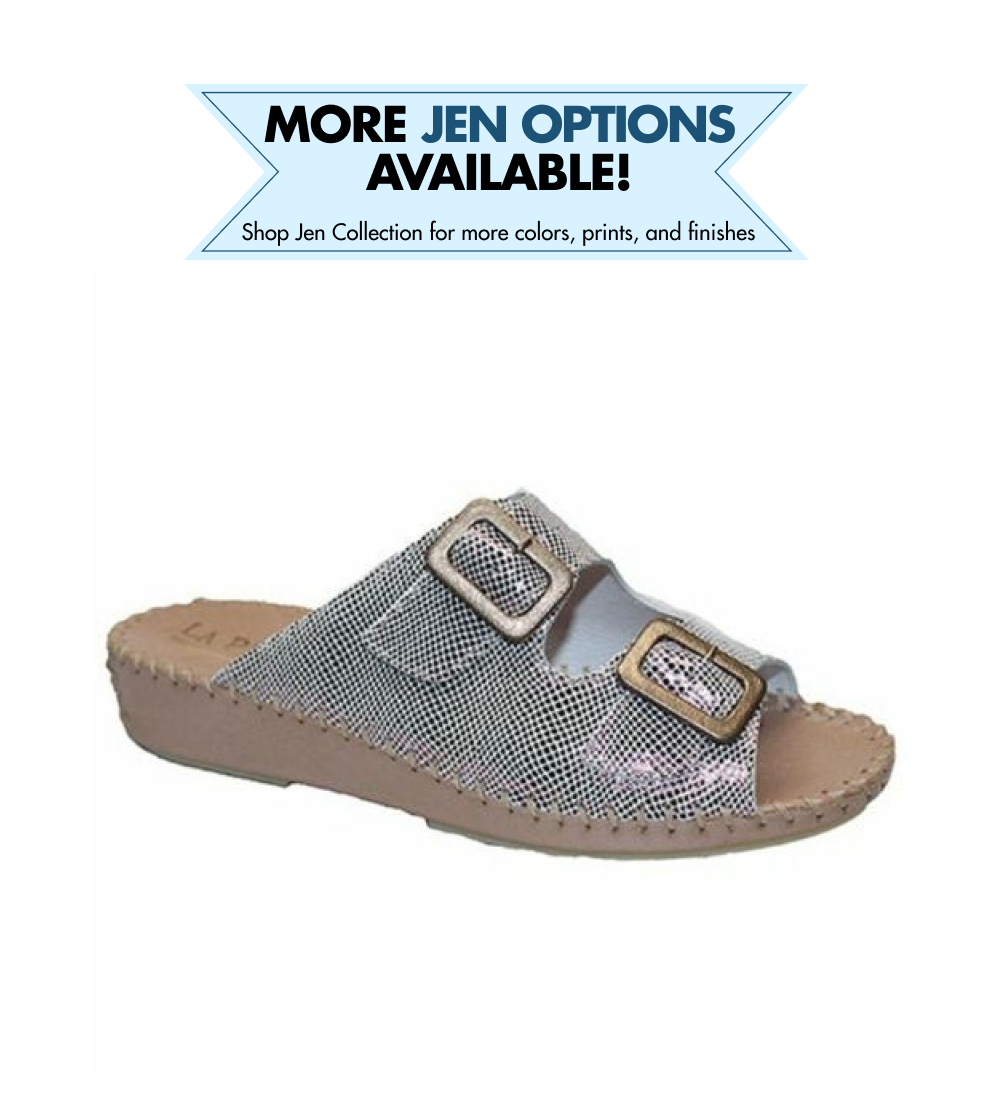 Jen Women’s Leather Comfort Slide Sandal