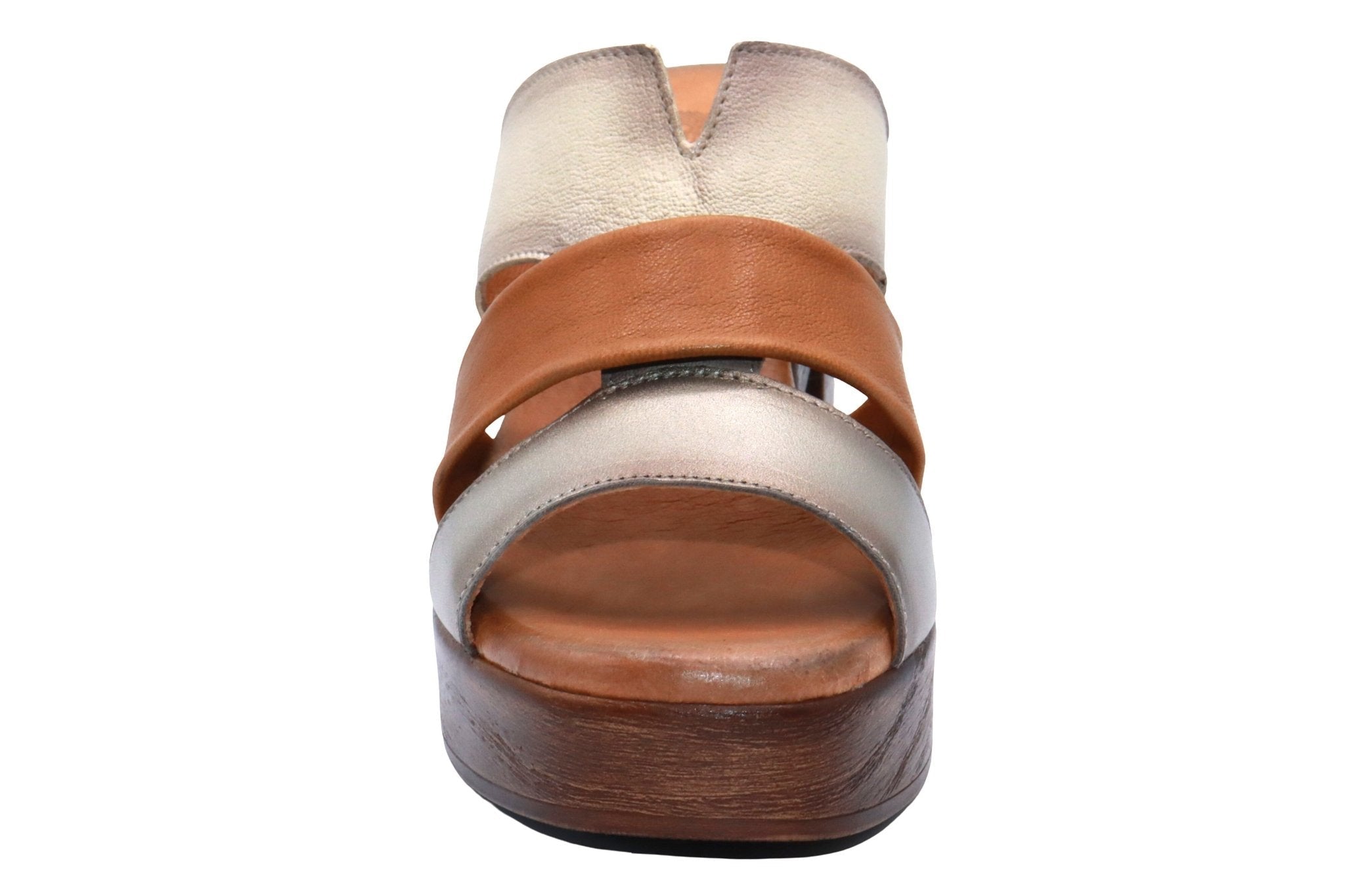 Eric Michael Connie Multi Tone Block Heel Sandal