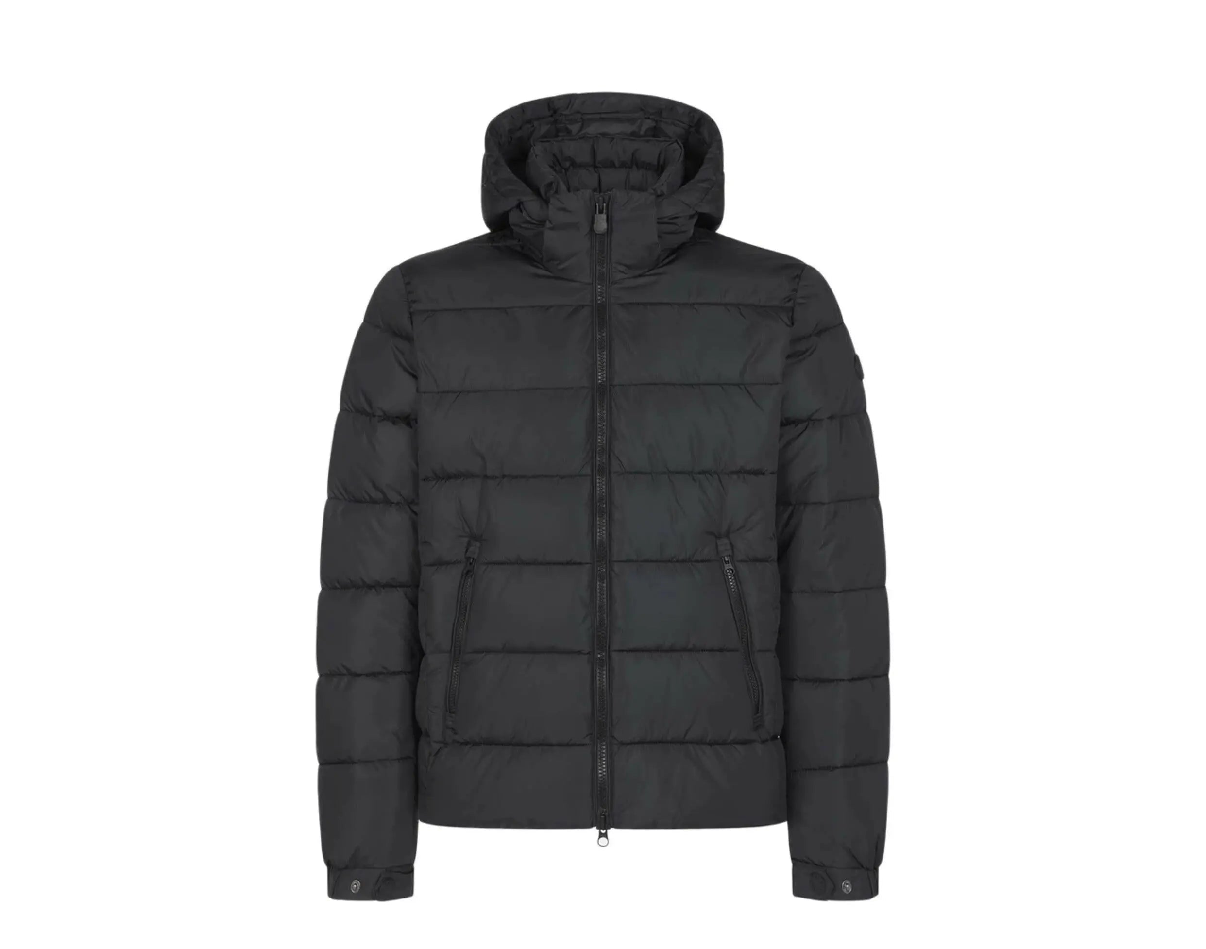 Save The Duck Mega Hooded Puffer Men Jacket Black