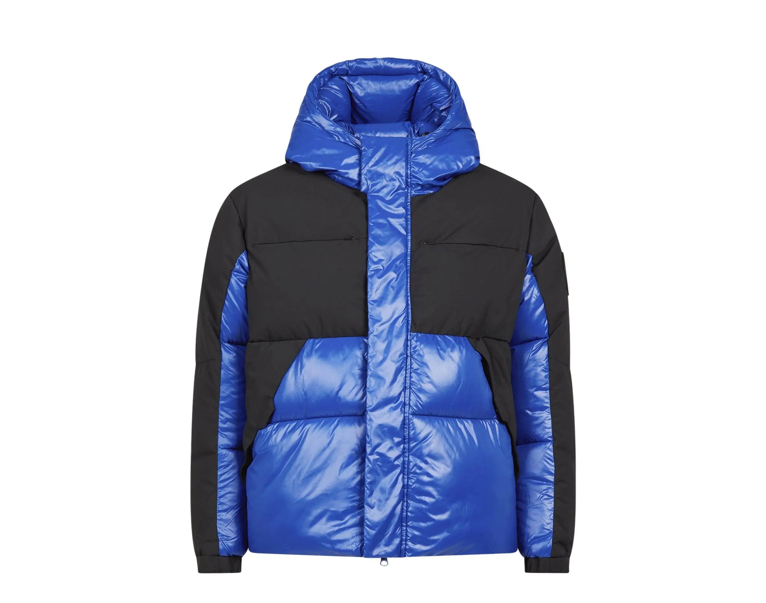 Save The Duck Luma Hooded Puffer Men's Jacket — Twilight Blue/Black