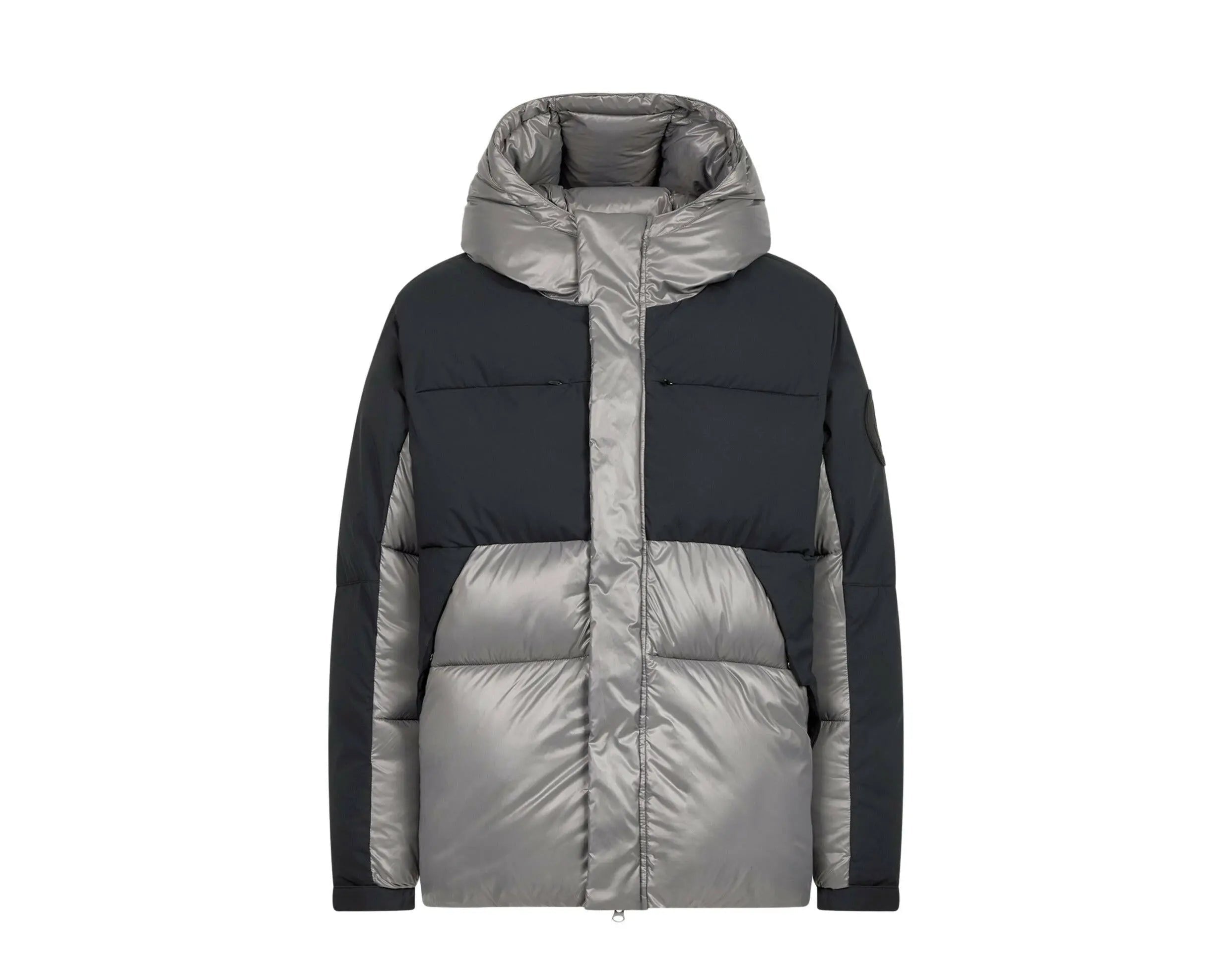 Save The Duck Luma Hooded Puffer Men's Jacket — Mid Grey/Black
