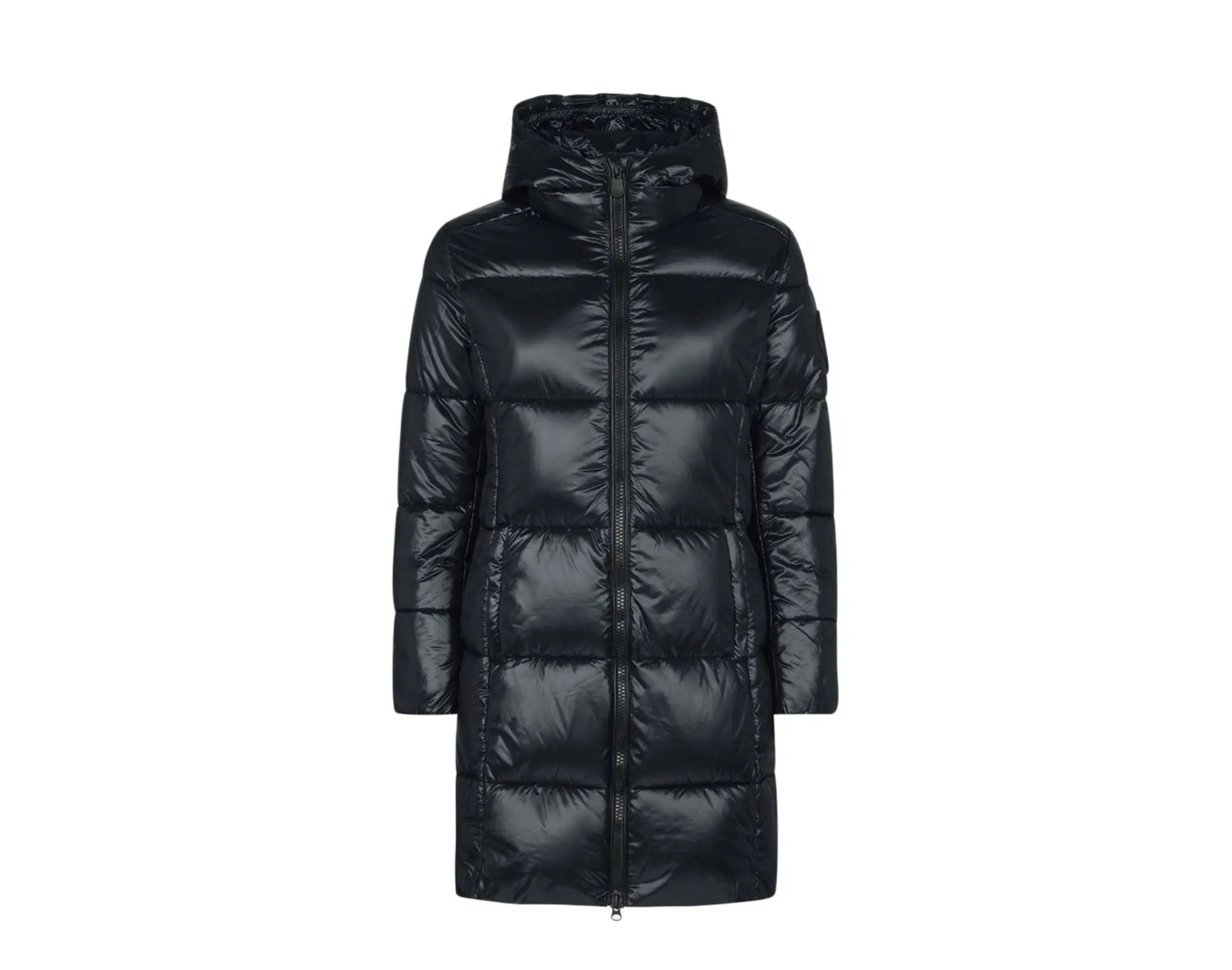 Save The Duck Luck Maxi-Quilted Hooded Women Coat Black