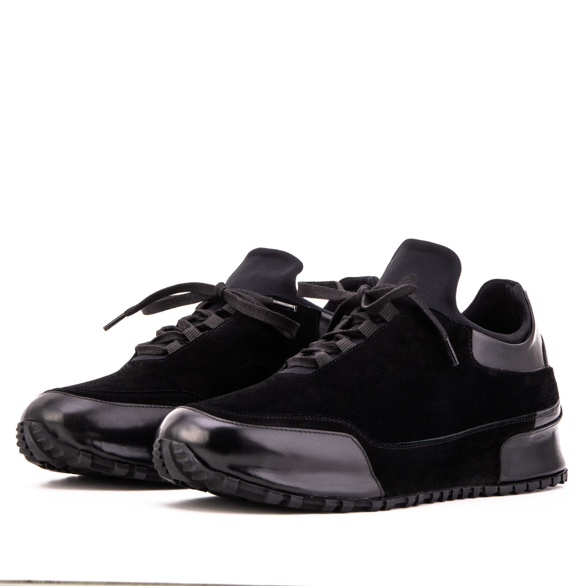 Vinci Leather The Hudson Black Suede Men Sneaker – product view 2