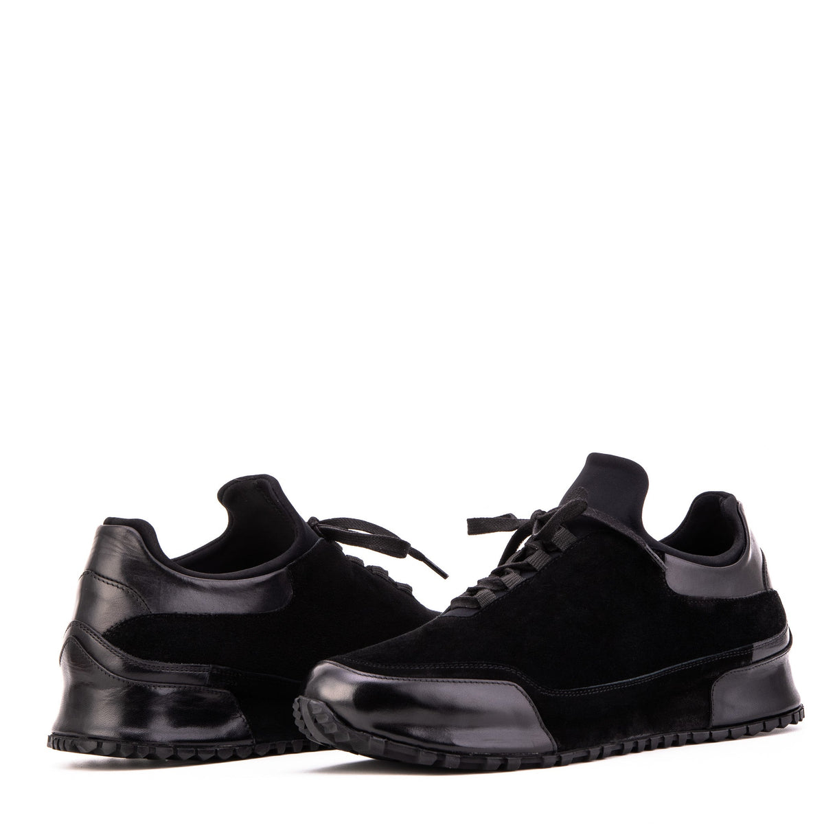 Vinci Leather The Hudson Black Suede Men Sneaker – product view 5
