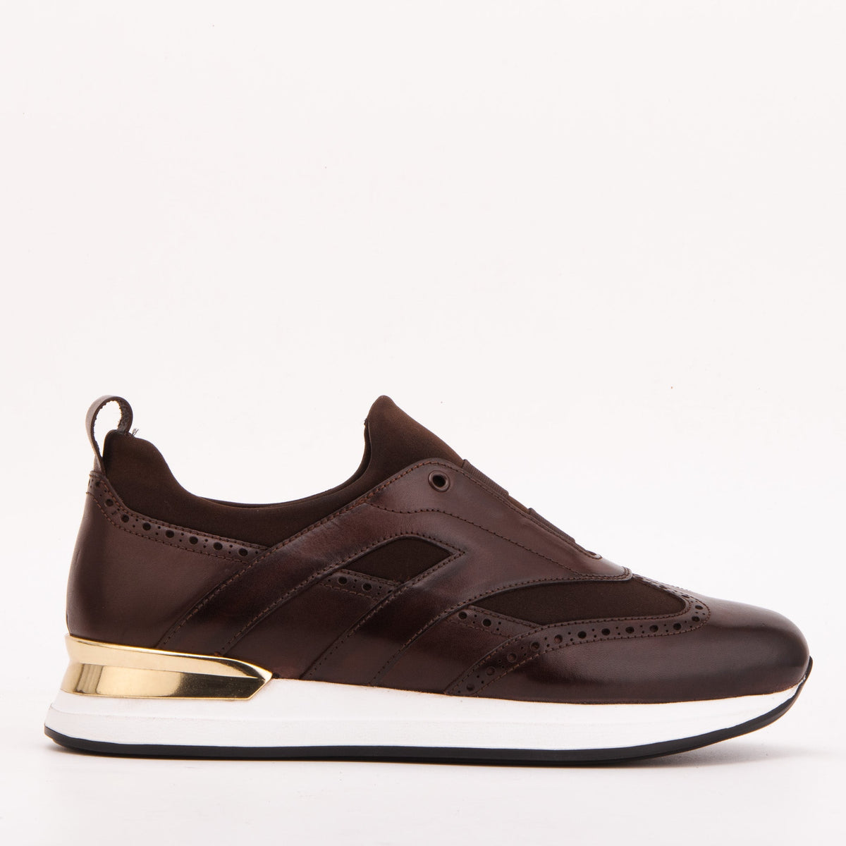 Vinci Leather The Arcadia Brown Leather Men Sneaker – product view 1