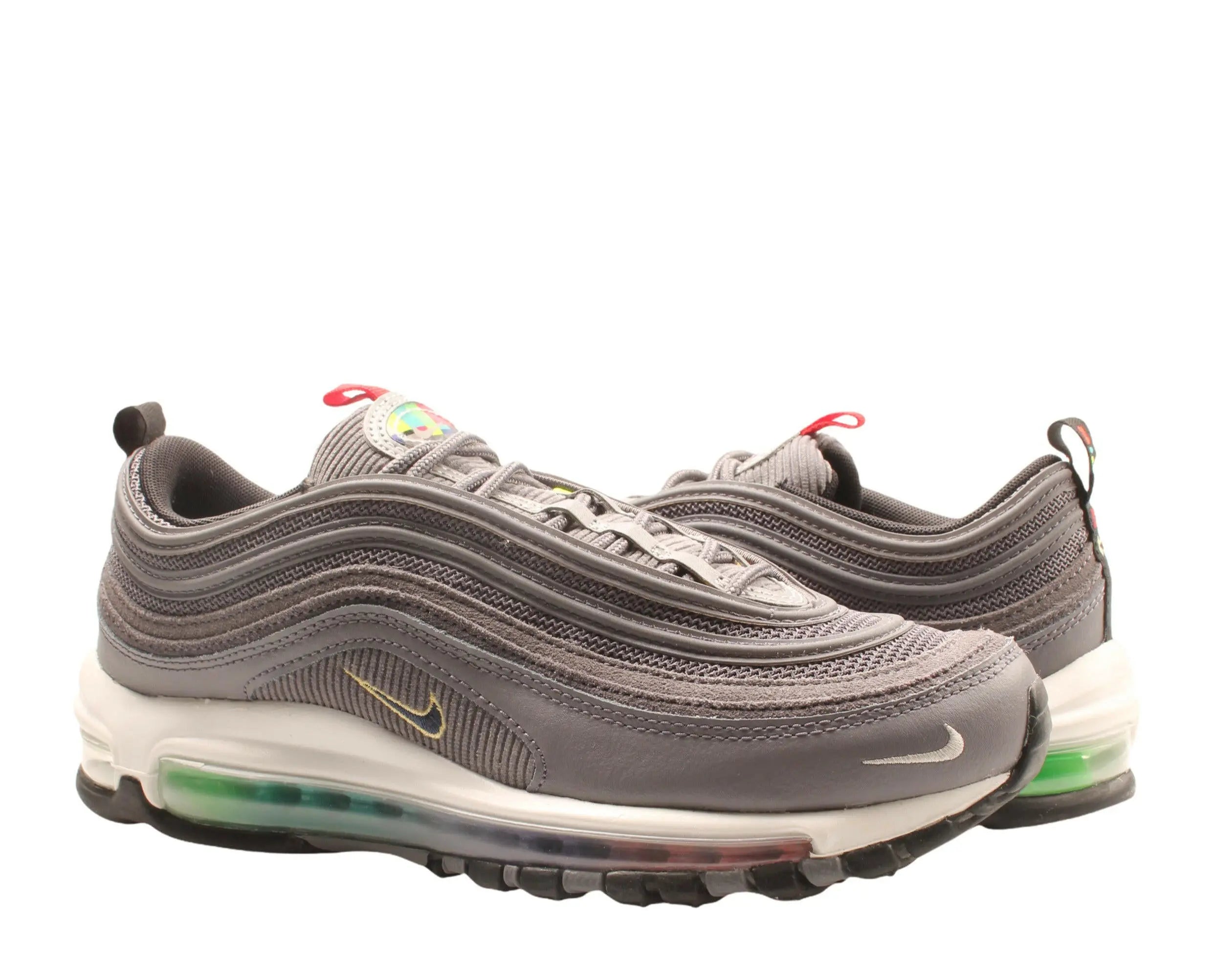 Nike Air Max 97 SE Men Running Sneakers Light Graphite/Black/Persian Violet/Obsidian