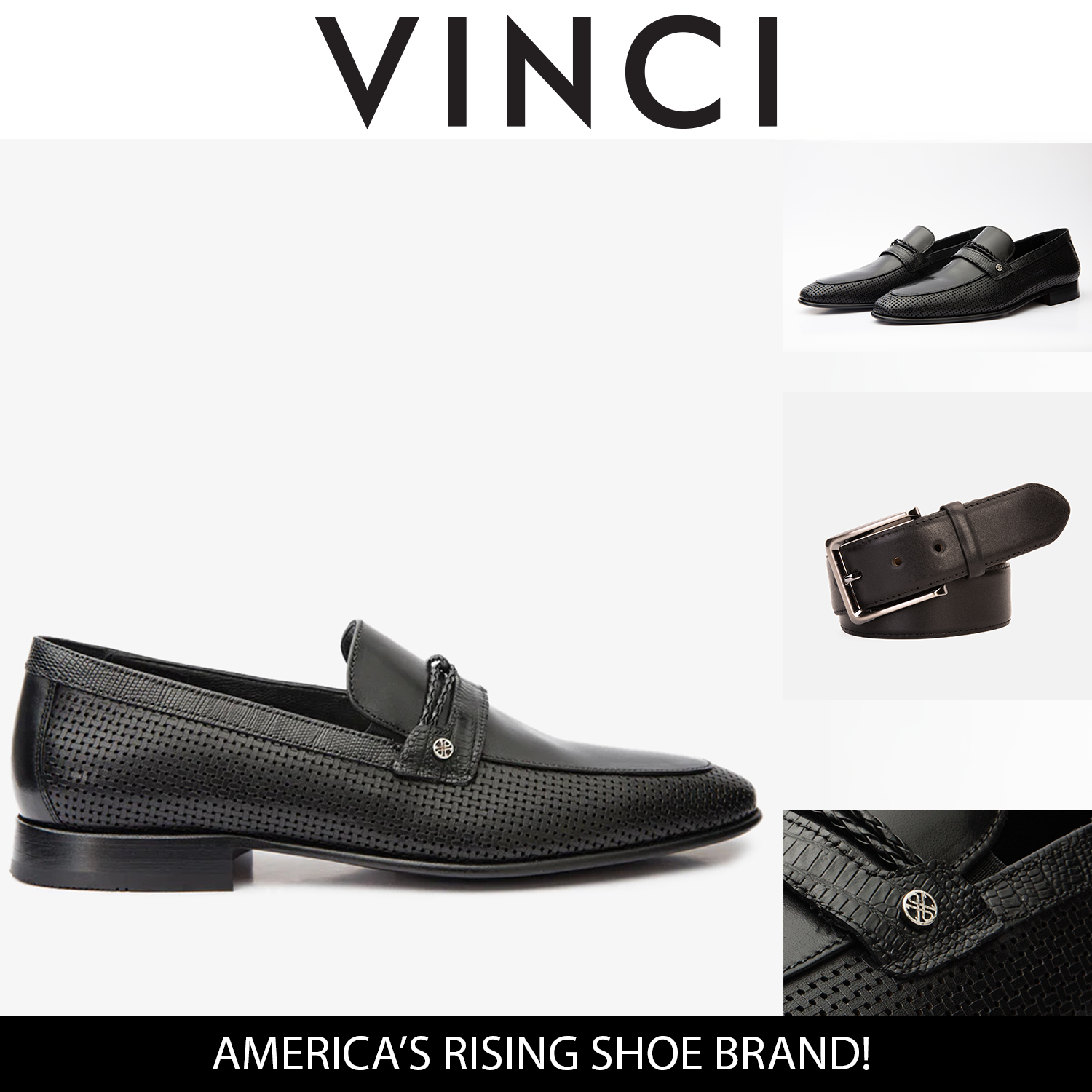 The Acerra Black Leather Loafer Men Shoe Final Sale!