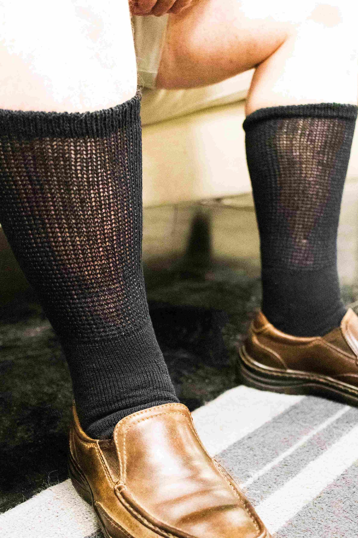 Men's Ultra-Soft Upper Calf Diabetic Socks (4 Pair) β product view 8