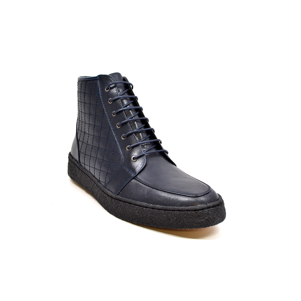 British Walkers Extreme Men's Black Quilted Leather High Top Shoes view 10