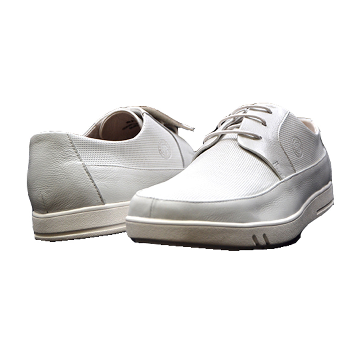 British Walkers Westminster Men's White Leather Lace Up Shoes view 1