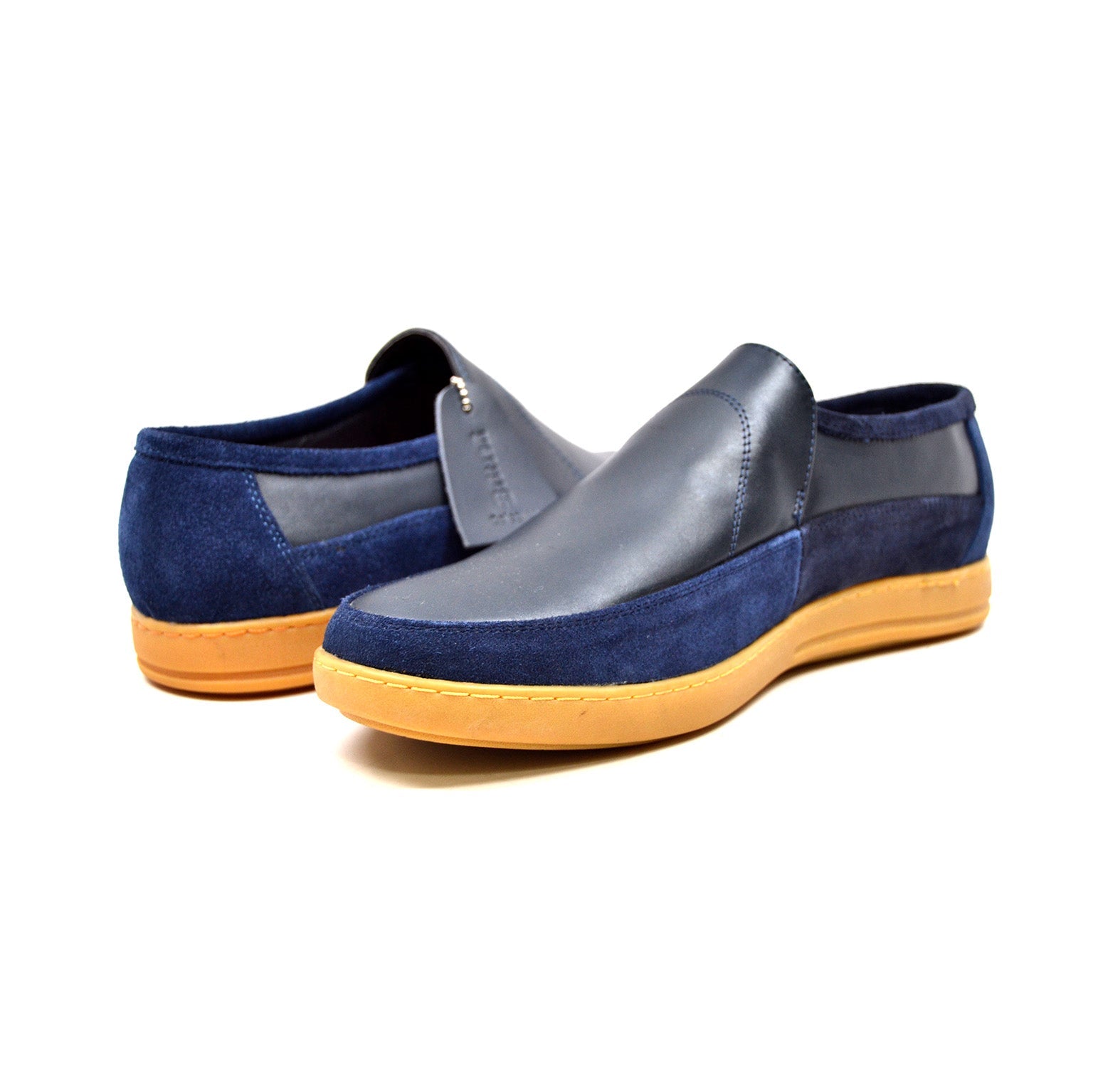 British Walkers Norwich Men's Black Suede and Leather Slip On Shoes view 8