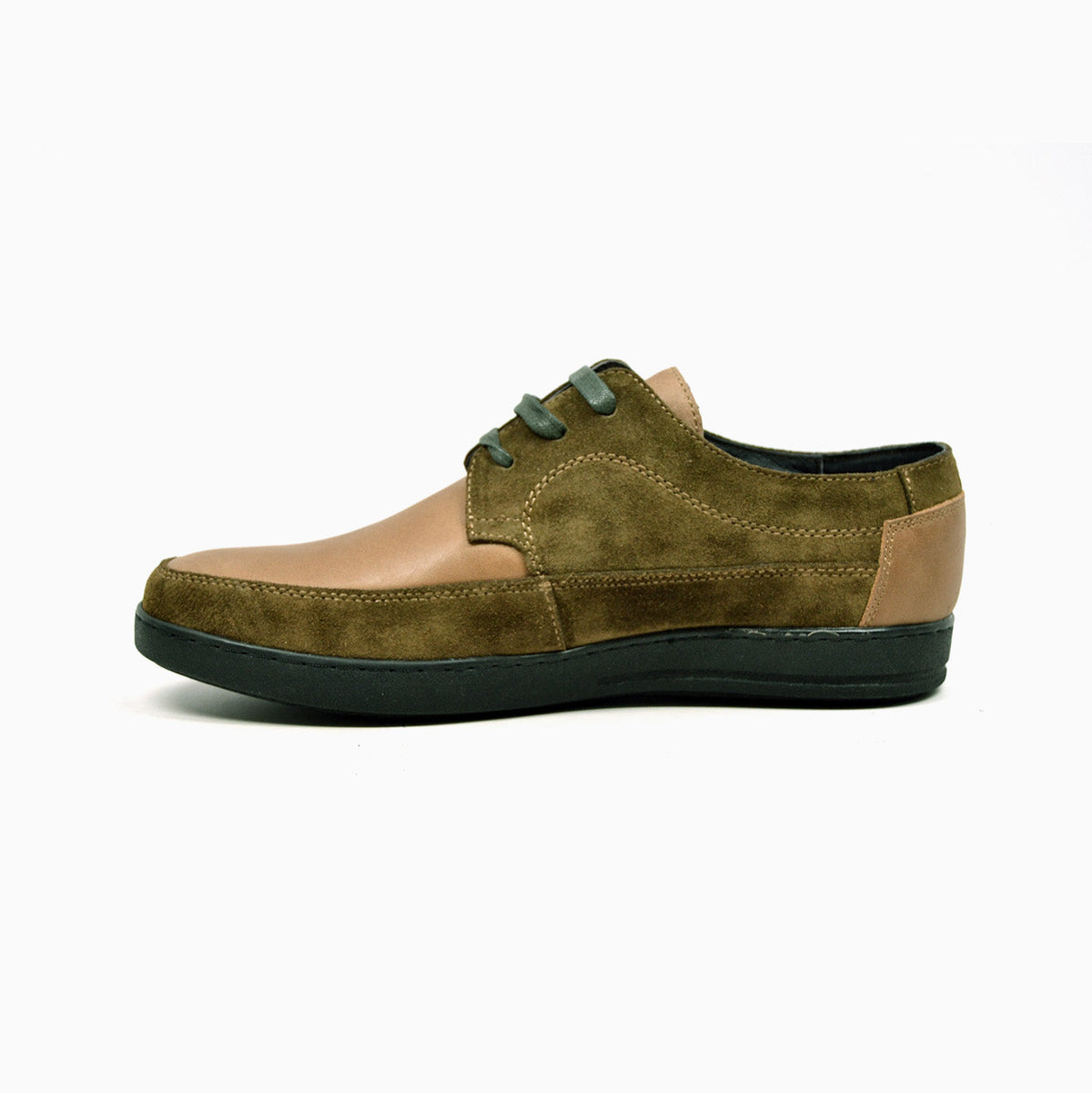 Bristol Lace Up Shoes: Vintage Handcrafted Leather & Suede with Dual Fit Technology