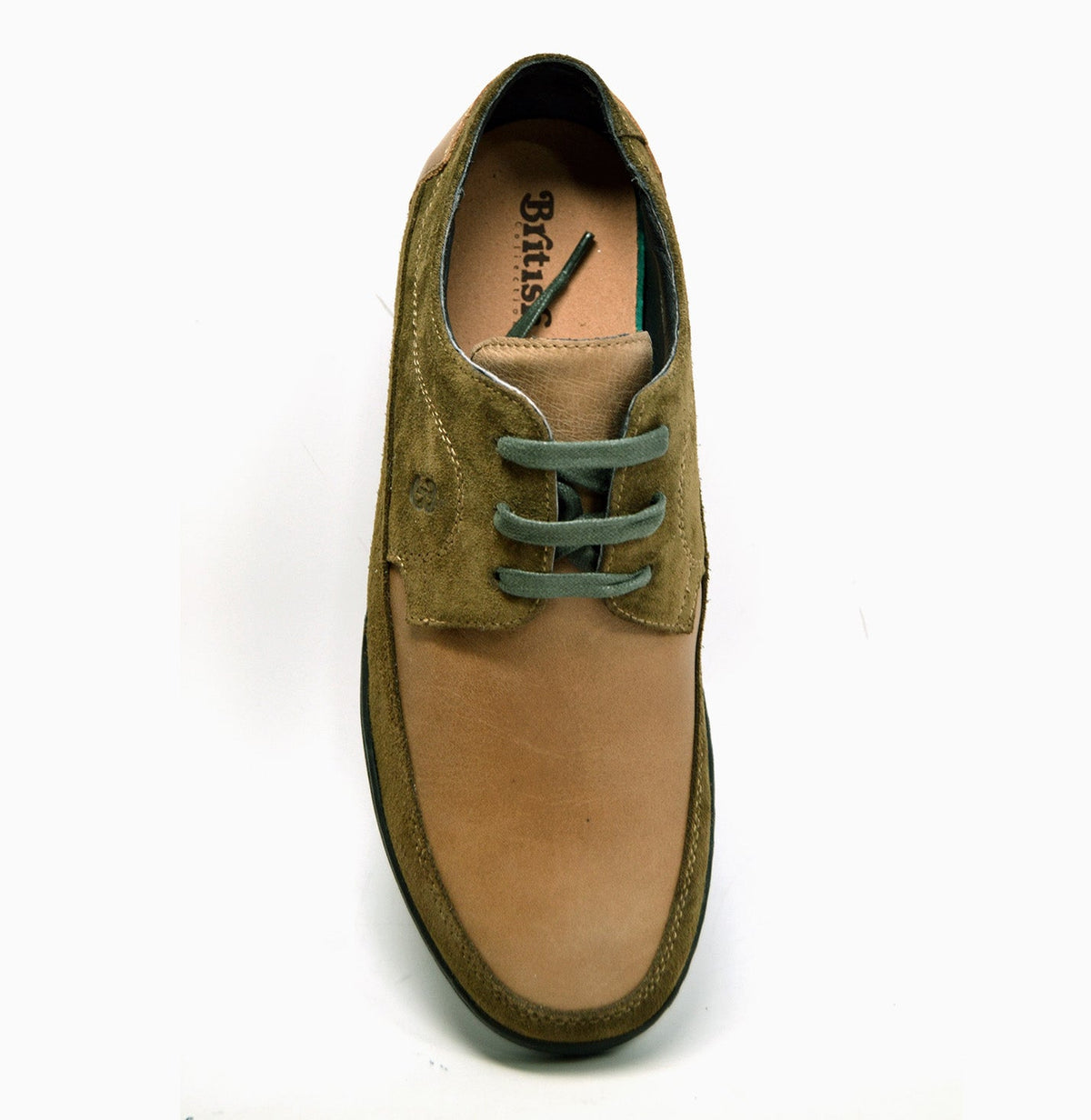 Bristol Lace Up Shoes: Vintage Handcrafted Leather & Suede with Dual Fit Technology