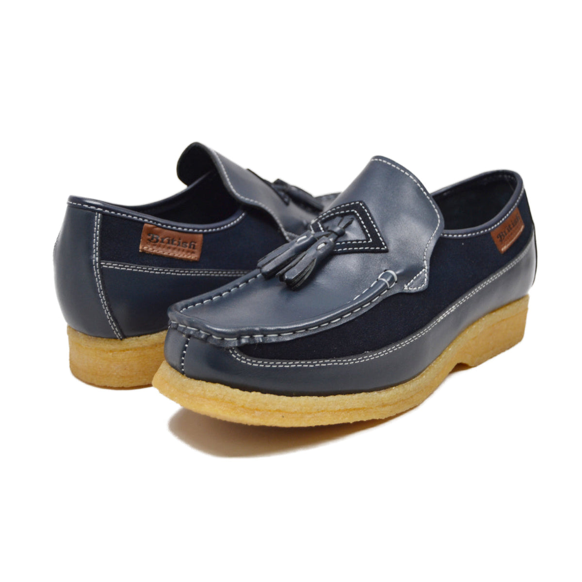 British Walkers Brooklyn I Leather & Suede Slip-On Shoe With Tassel Detailing — product view 28