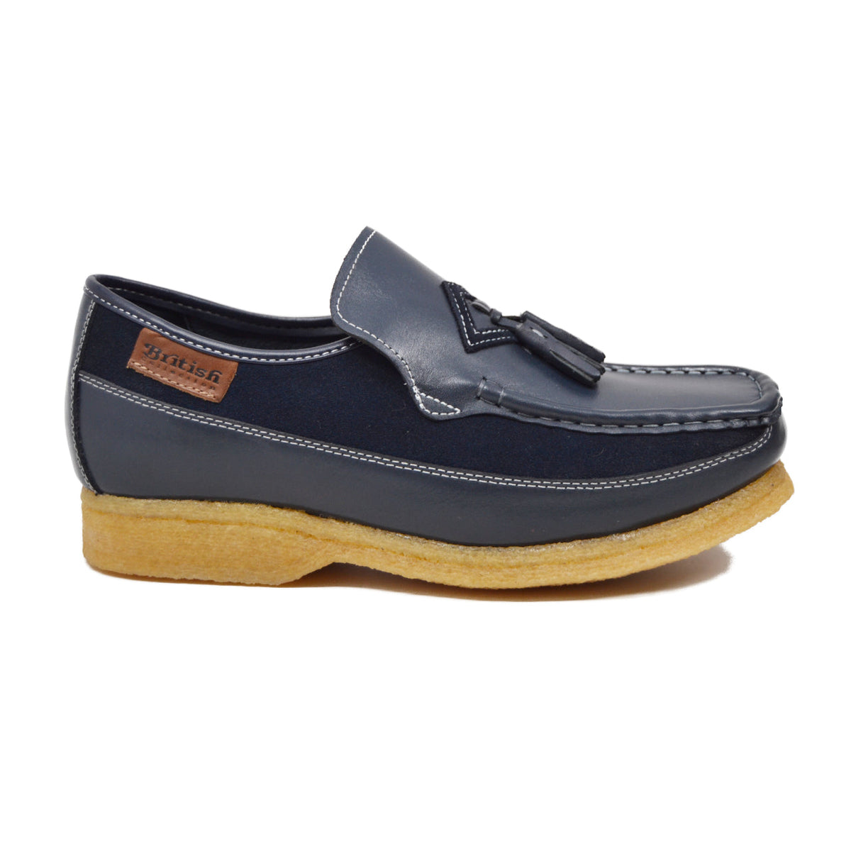 British Walkers Brooklyn I Leather & Suede Slip-On Shoe With Tassel Detailing — product view 29