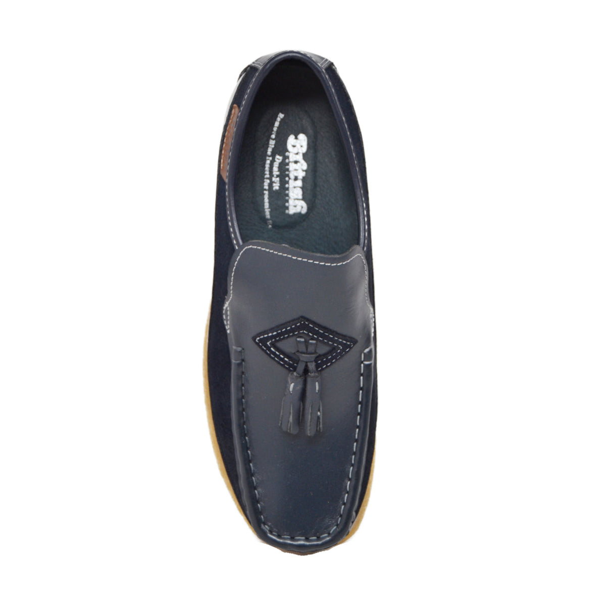 British Walkers Brooklyn I Leather & Suede Slip-On Shoe With Tassel Detailing — product view 26