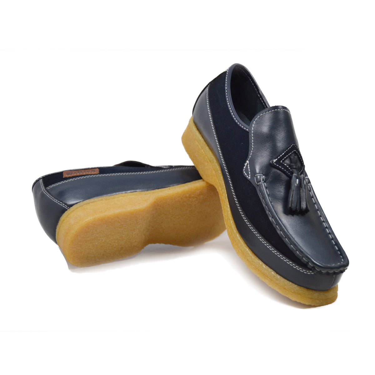 British Walkers Brooklyn I Leather & Suede Slip-On Shoe With Tassel Detailing — product view 27