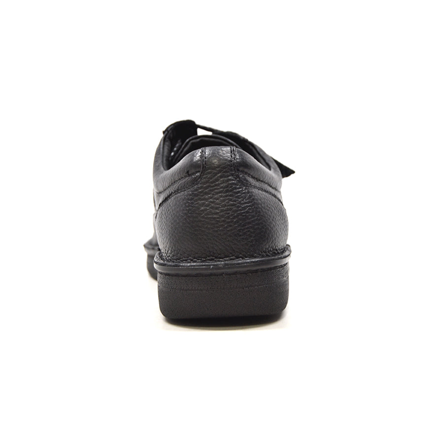 British Walkers Men's Black Leather Retro Oxford Lace Up Shoes view 6