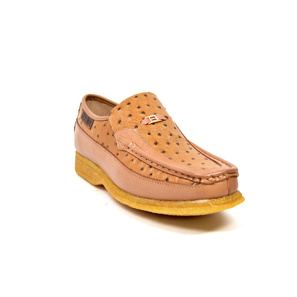 British Walkers Harlem Ostrich Leather - Stylish And Comfortable Slip On Shoes — product view 2
