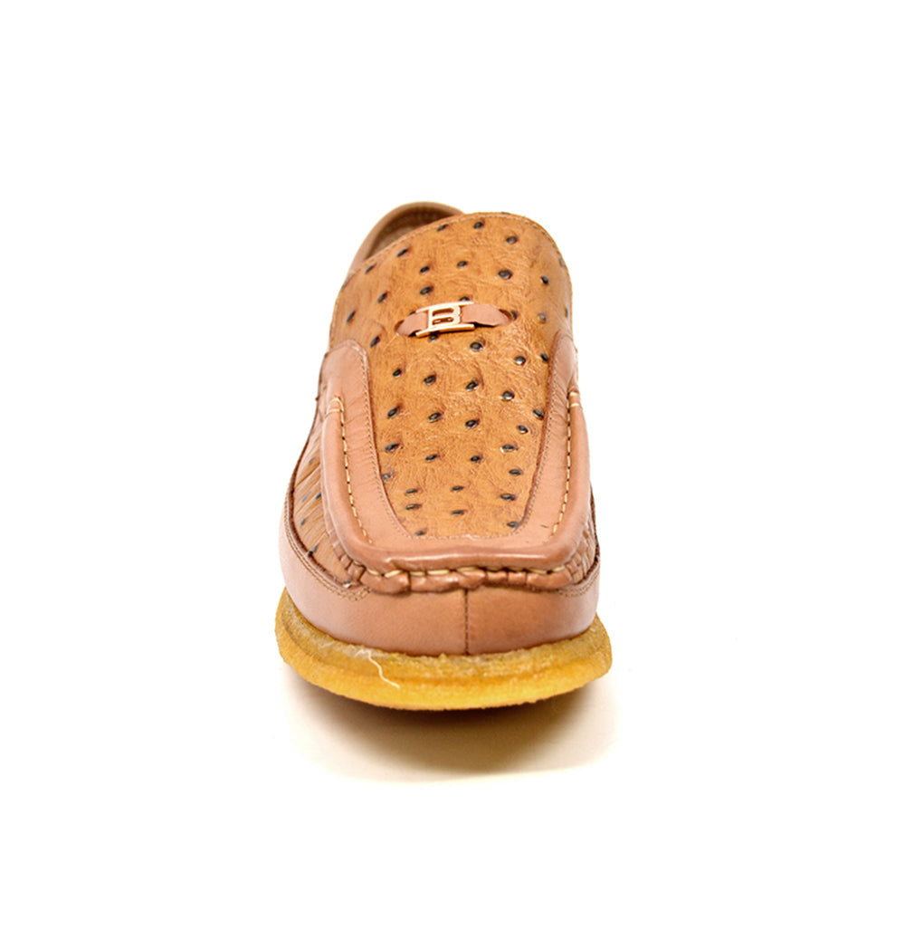 British Walkers Harlem Ostrich Leather - Stylish And Comfortable Slip On Shoes — product view 3