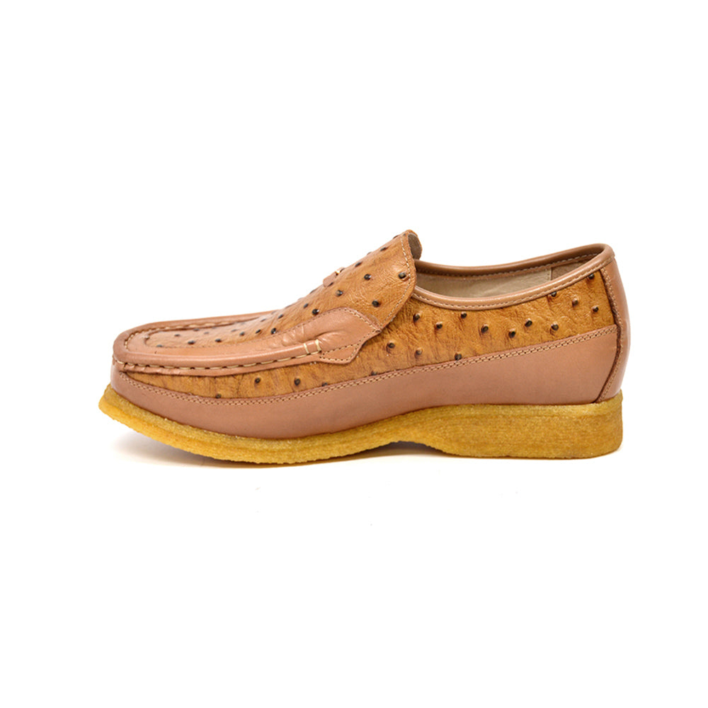 British Walkers Harlem Ostrich Leather - Stylish And Comfortable Slip On Shoes — product view 4