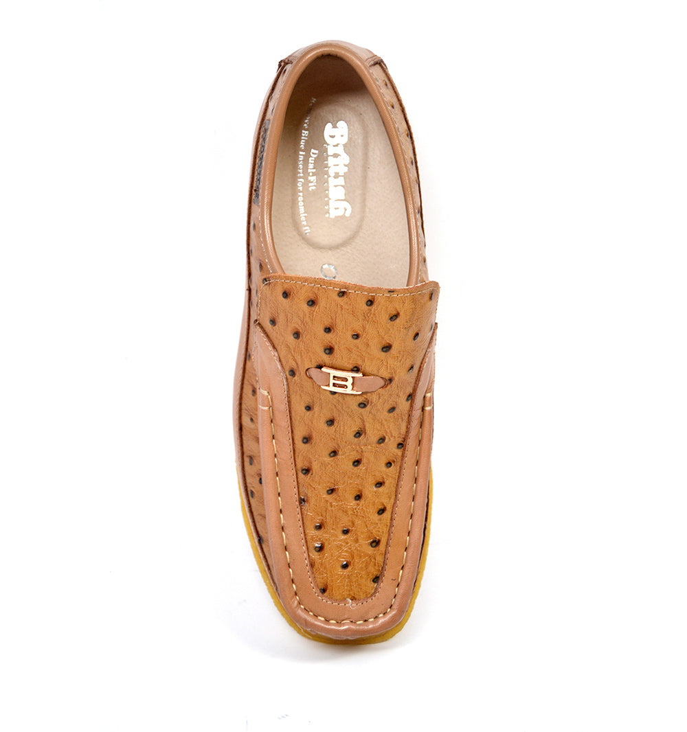 British Walkers Harlem Ostrich Leather - Stylish And Comfortable Slip On Shoes — product view 6