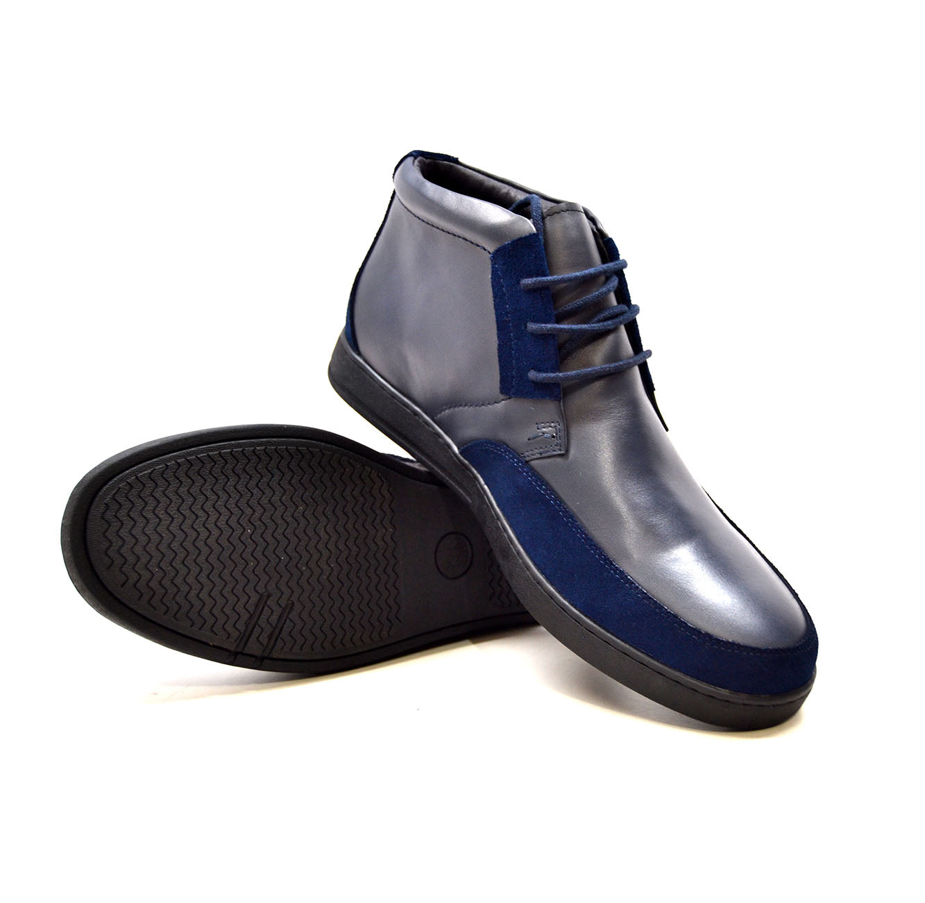 British Walkers Birmingham Men's Black Leather and Suede Lace Up Shoes view 31