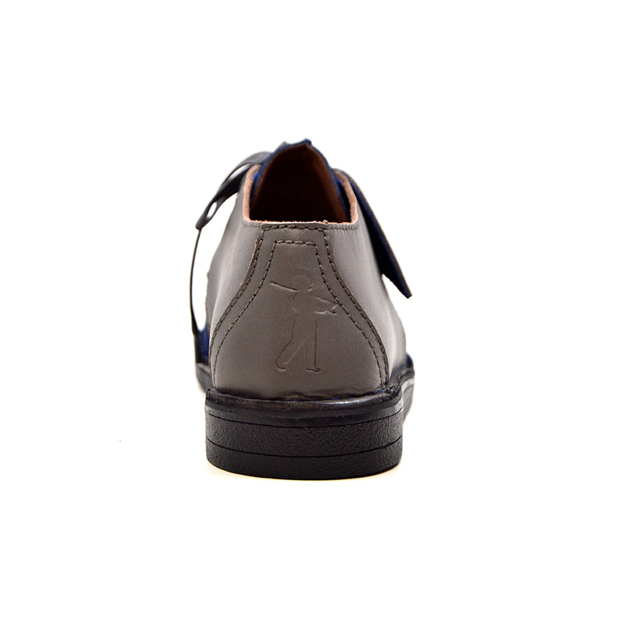 British Walkers Kingston Men's Black and Grey Split Toe Leather and Suede Lace Up Shoes view 50