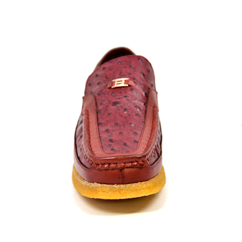 British Walkers Harlem Ostrich Leather - Stylish And Comfortable Slip On Shoes — product view 16