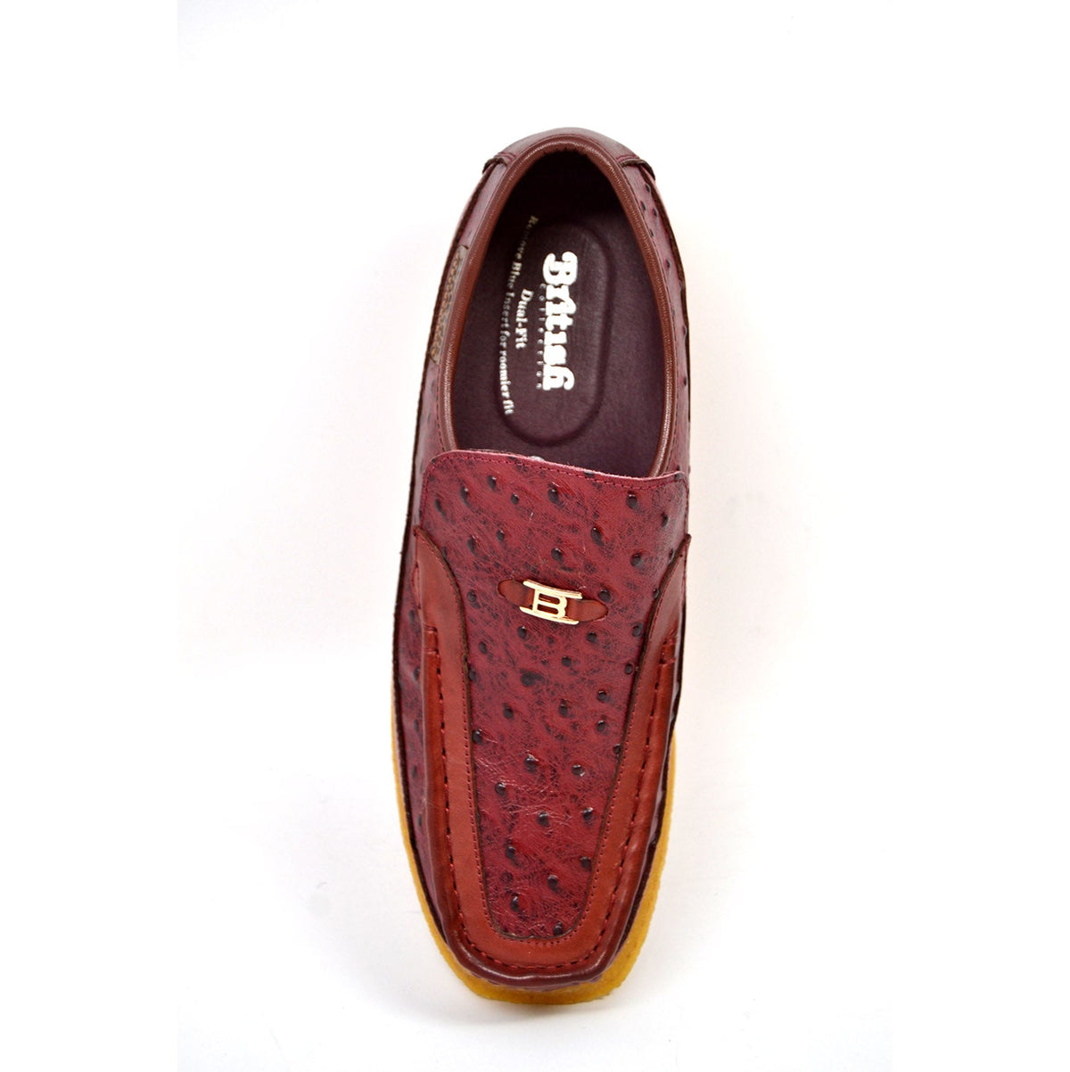 British Walkers Harlem Ostrich Leather - Stylish And Comfortable Slip On Shoes — product view 19