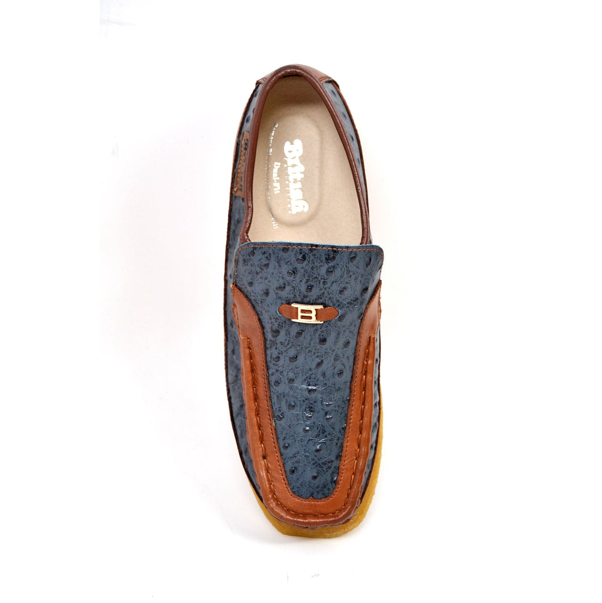 British Walkers Harlem Ostrich Leather - Stylish And Comfortable Slip On Shoes — product view 25