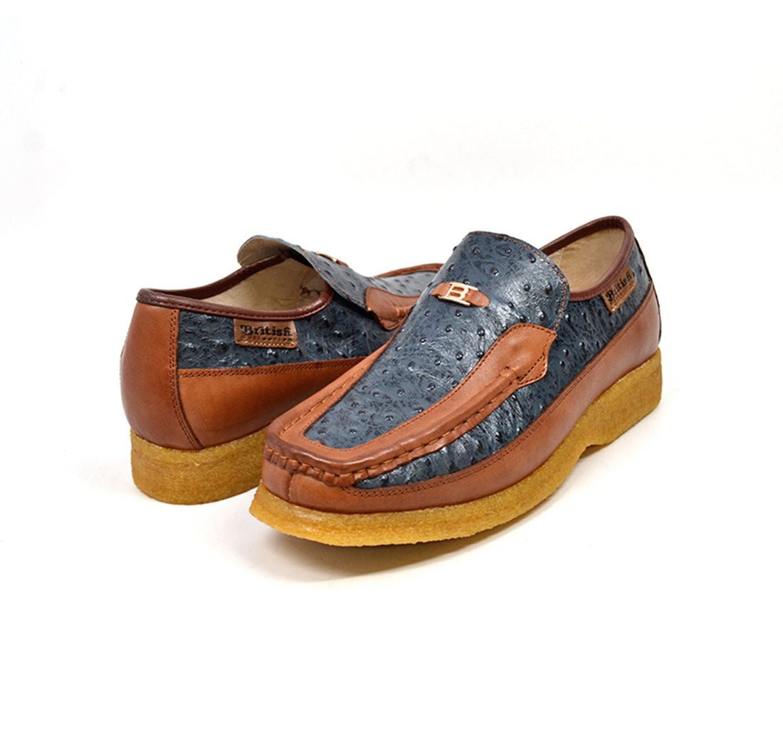 British Walkers Harlem Ostrich Leather - Stylish And Comfortable Slip On Shoes — product view 20