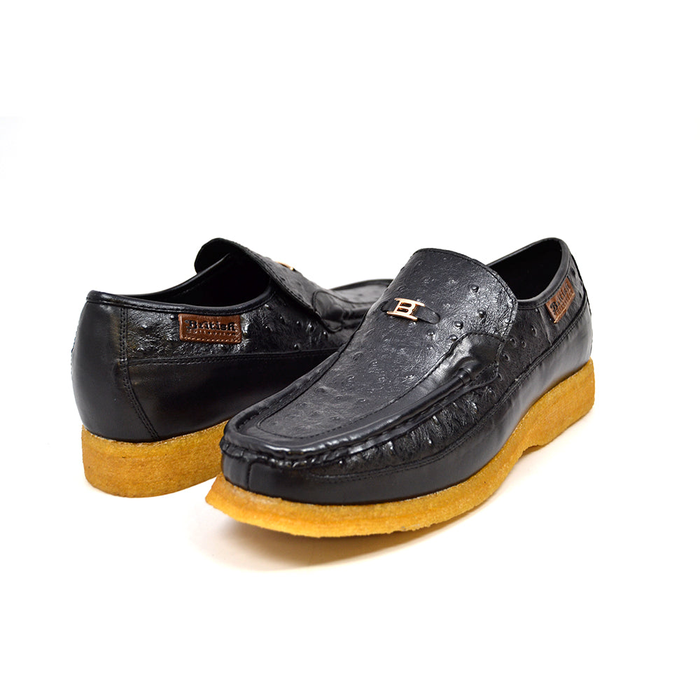 British Walkers Harlem Ostrich Leather - Stylish And Comfortable Slip On Shoes — product view 1
