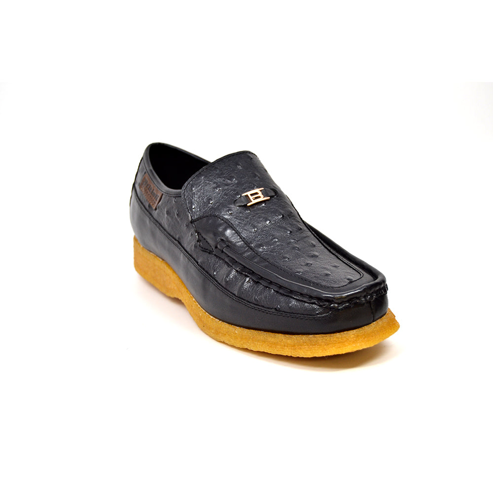 British Walkers Harlem Ostrich Leather - Stylish And Comfortable Slip On Shoes — product view 28